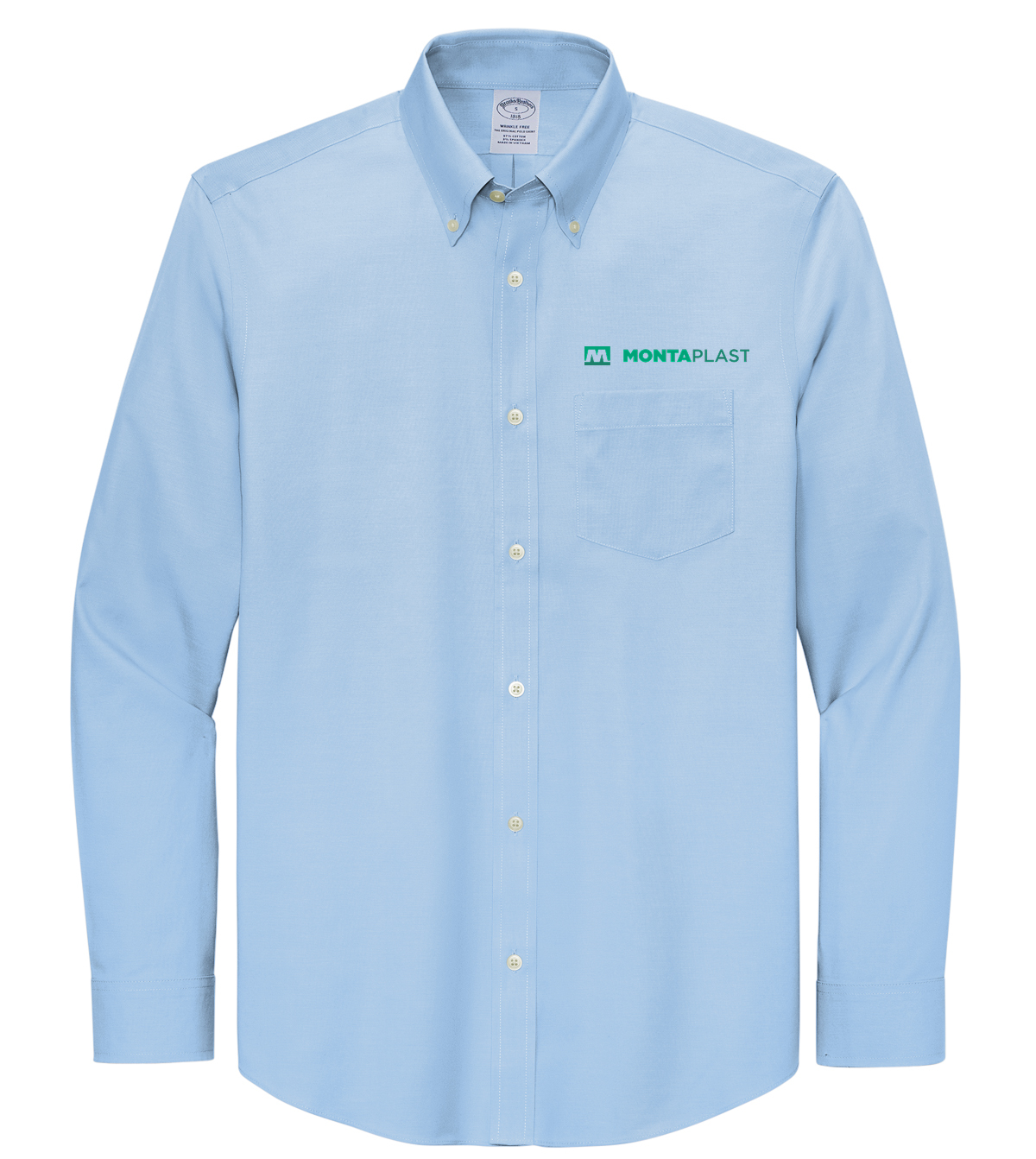 Brooks Brothers® Wrinkle-Free Stretch Pinpoint Shirt (embroidered)