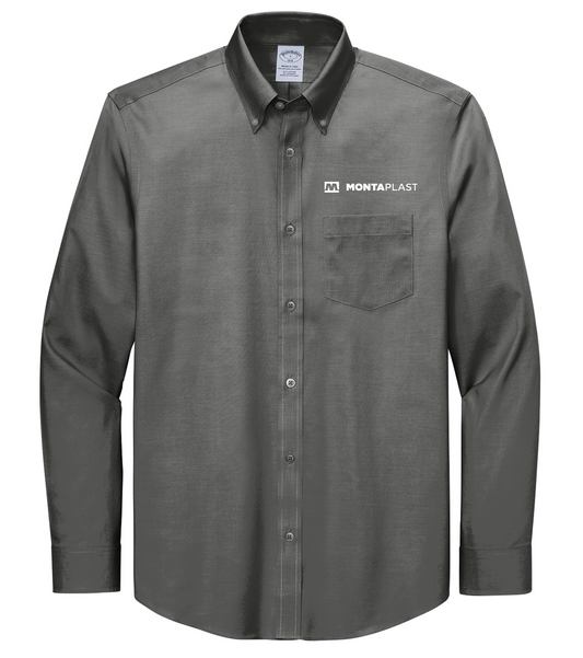 Brooks Brothers® Wrinkle-Free Stretch Pinpoint Shirt (embroidered)